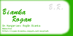 bianka rogan business card